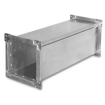 Воздуховод прямоугольный оцинкованный, длина 1250 мм