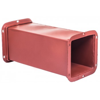 Воздуховод прямоугольный сварной из черной стали, длина 1250 мм